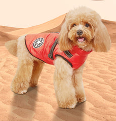 Dog Winter Jacket with Harness Warm Pet Coat for Outdoor Walking