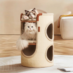 Sisal Bucket Cat Scratching Board – 3-in-1 Round Bed & Furniture Protector