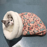 Cat Sleeping Bag Cozy Pet Bed for Cats Indoor Resting Nest