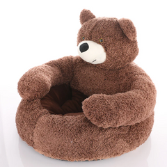 Teddy Bear Plush Pet Bed