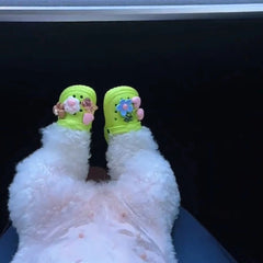 Pet dog mini hole shoes