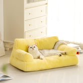 Fluffy Pet Sofa Bed Small Medium Cat Dog Couch Washable 15lbs