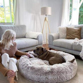 Plush Round Pet Bed