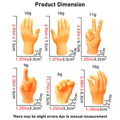 6PCS Cat Little funny Fake Human Hand