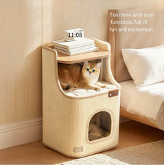 Sisal Cat Scratching Board – 2-in-1 Round Bed & Furniture Protector