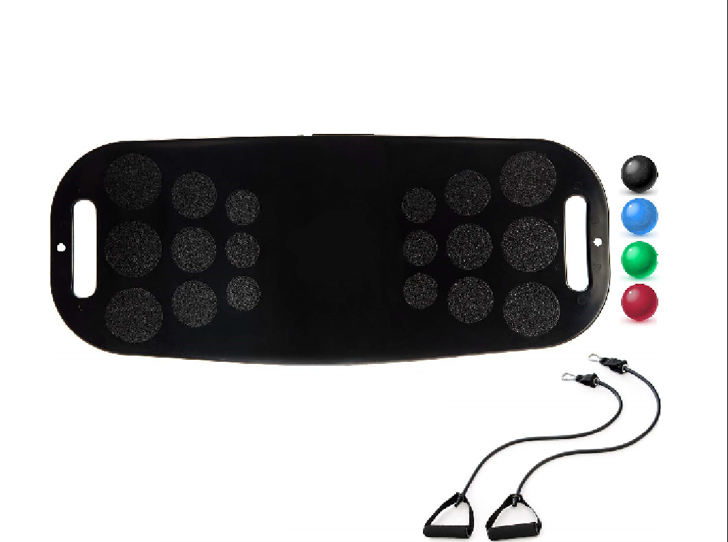 Fitness Board with Resistance Bands