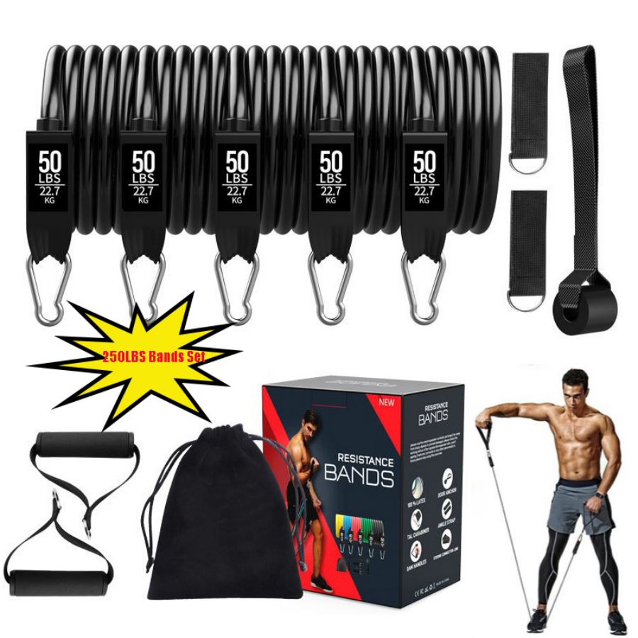 Elastic Band Fitness Stick
