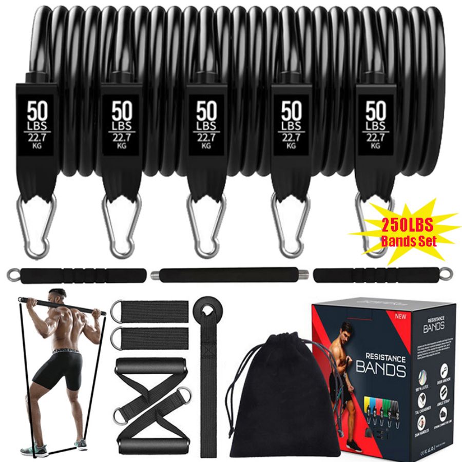 Elastic Band Fitness Stick