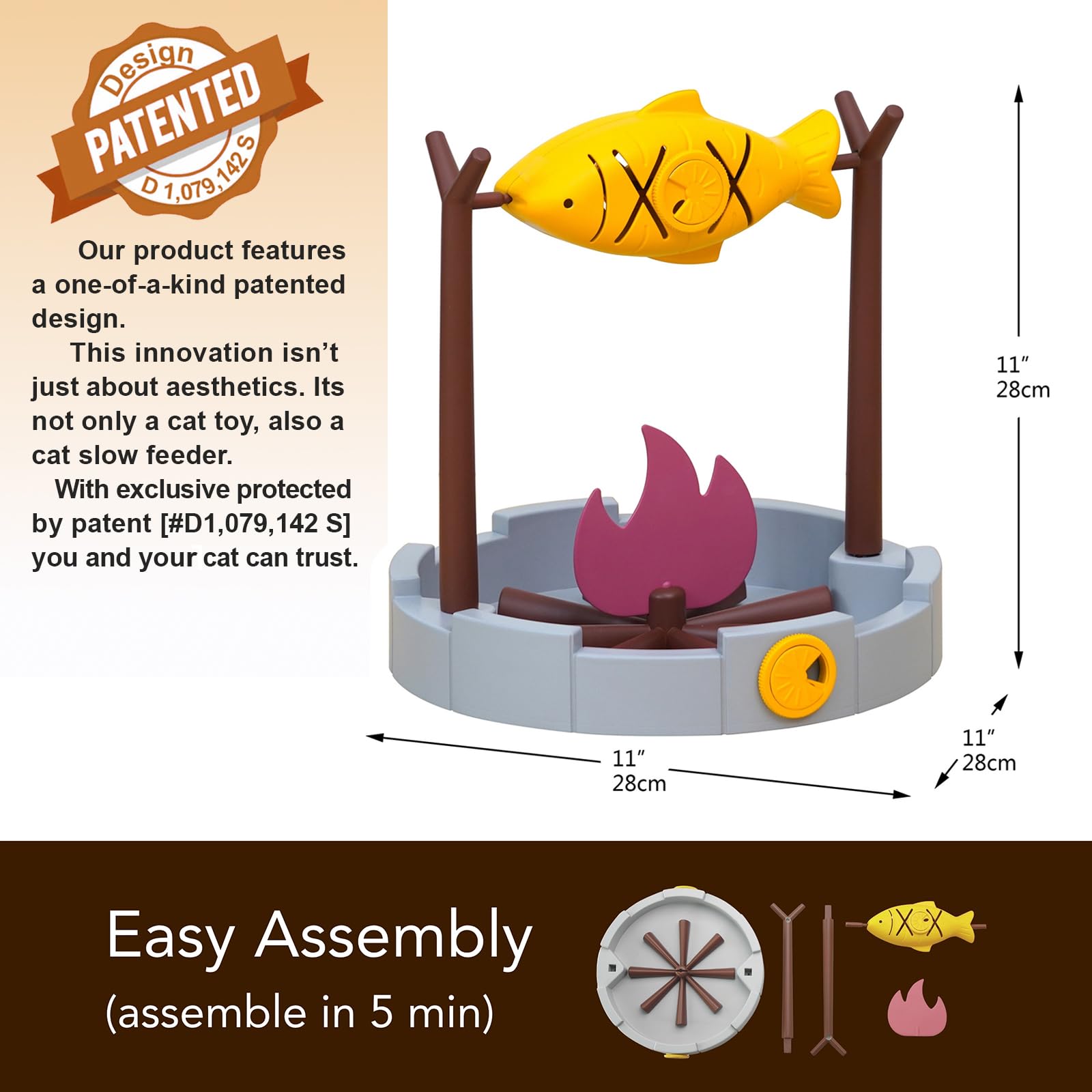 Grilled Fish Pet Treats Toy
