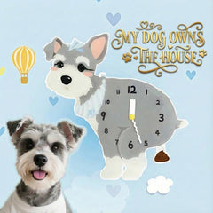 Popping Puppy Wall Clock