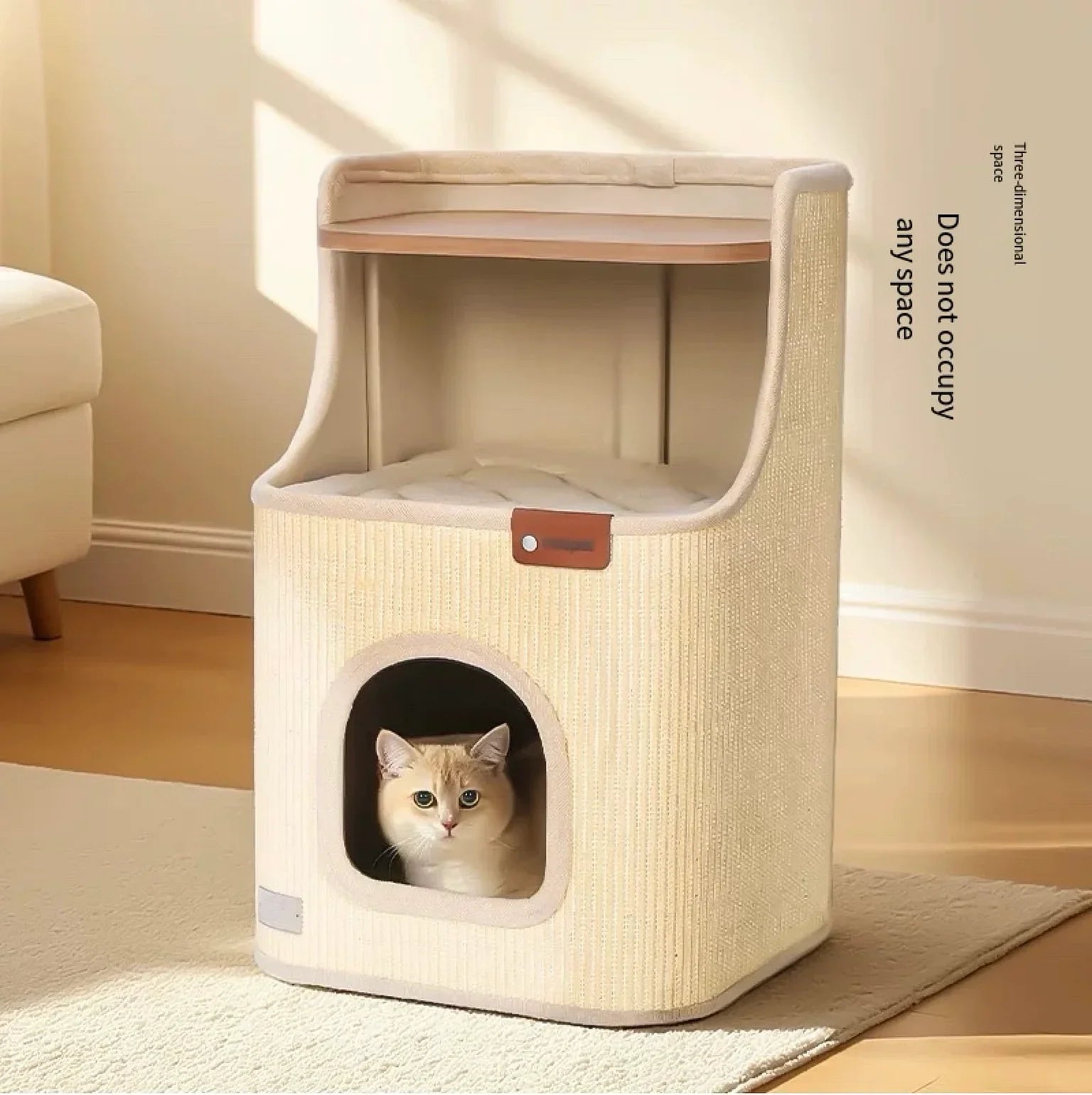 Sisal Cat Scratching Board – 2-in-1 Round Bed & Furniture Protector