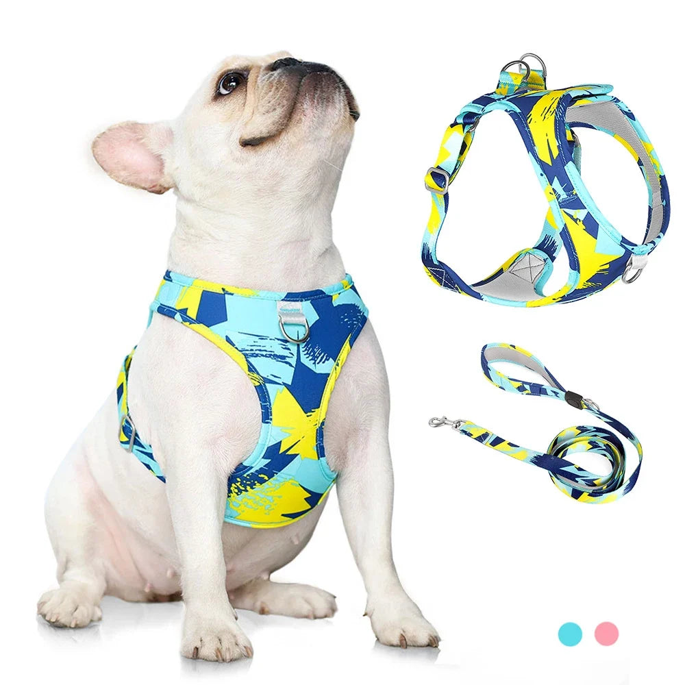 Adjustable Dog Cat Harness Vest No-Choke Pet Walking Harness