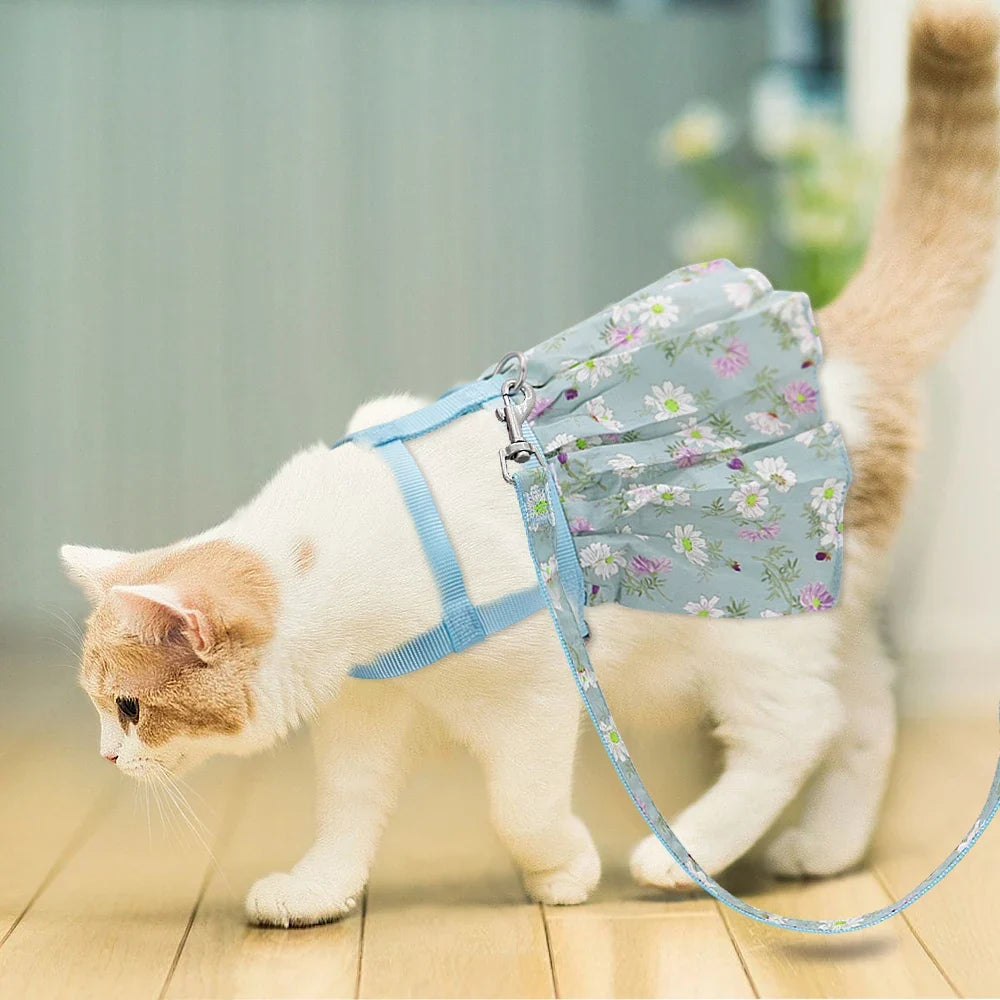 Floral Puppy Harness Dress