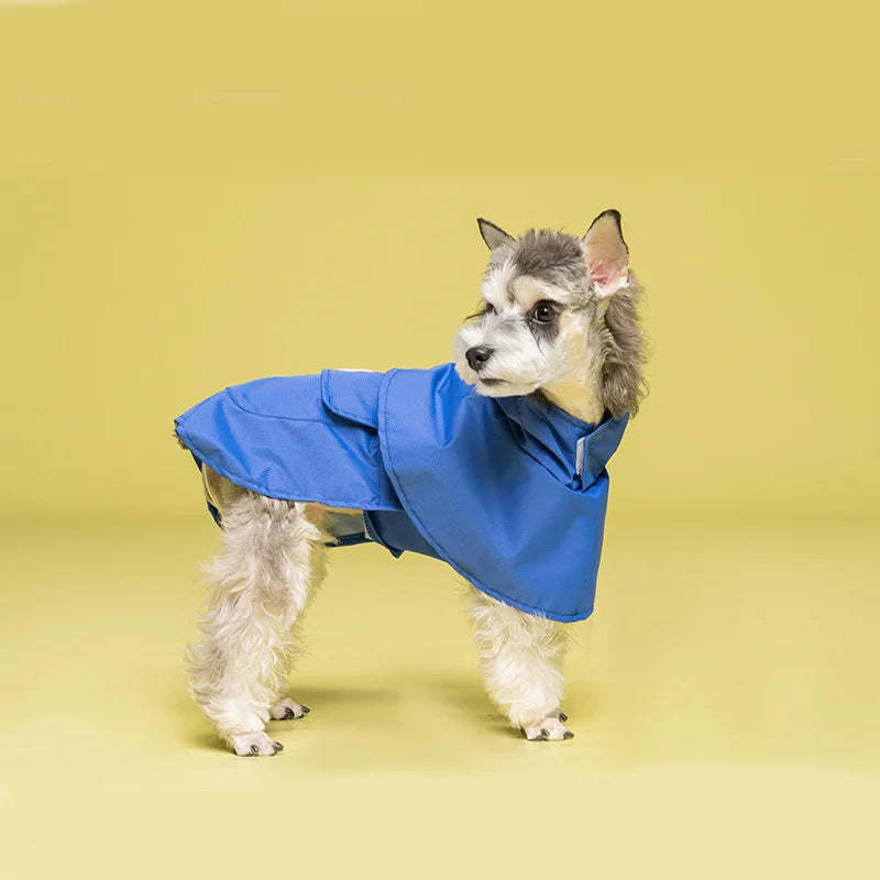 Hooded Dog Raincoat Waterproof Pet Jacket for Outdoor Walking