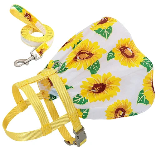 Floral Puppy Harness Dress