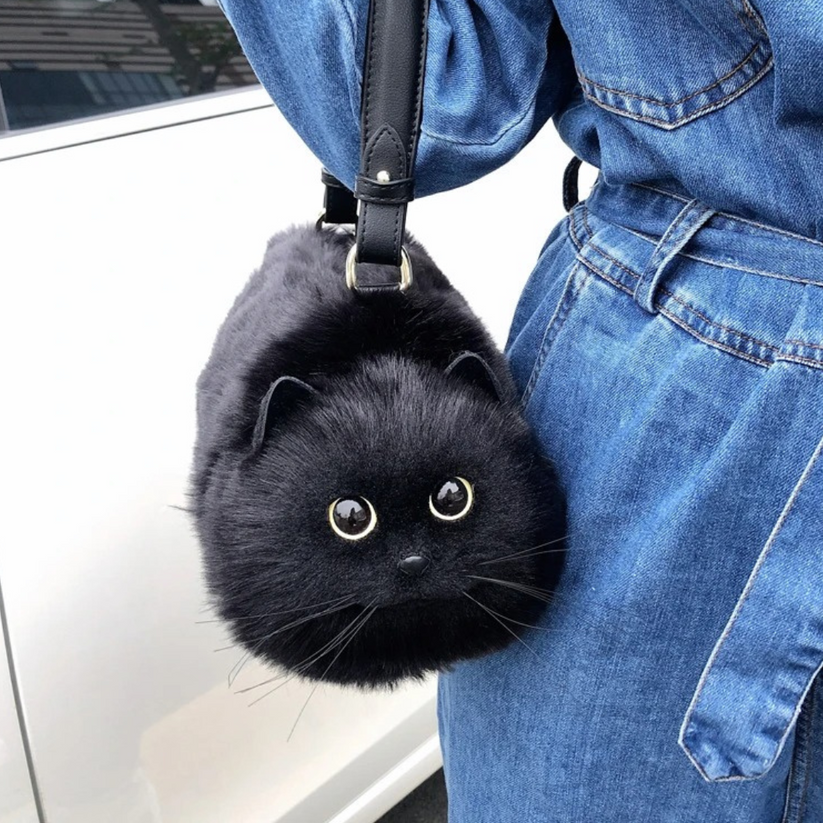 Cute Kitten Handbag – Stylish Cat Design Shoulder Bag