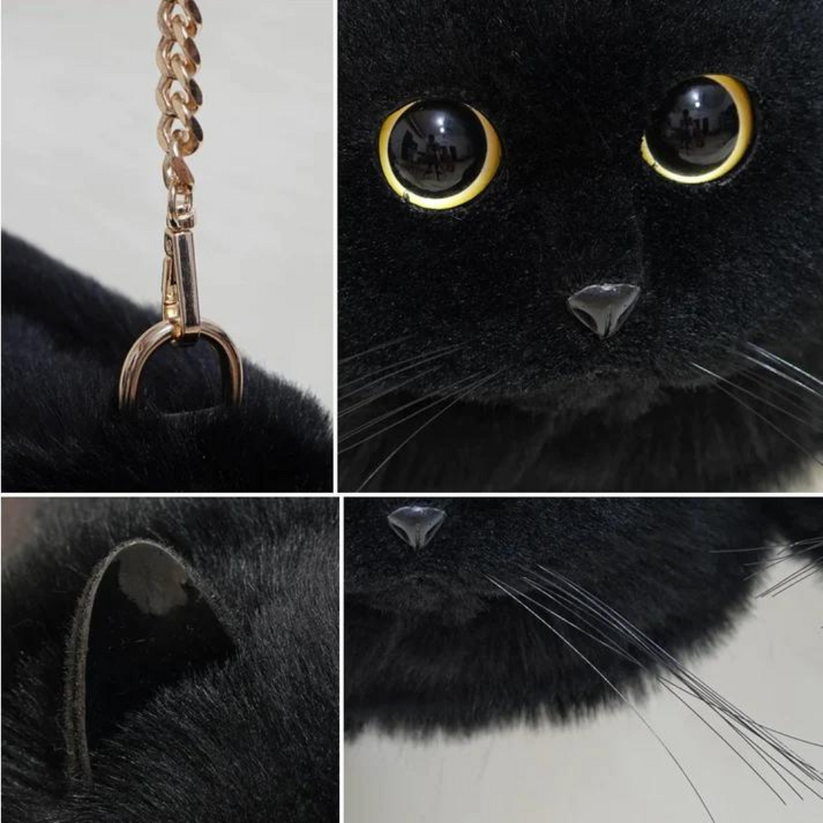 Cute Kitten Handbag – Stylish Cat Design Shoulder Bag