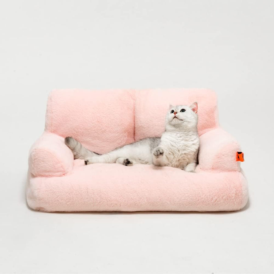 Fluffy Pet Sofa Bed Small Medium Cat Dog Couch Washable 15lbs