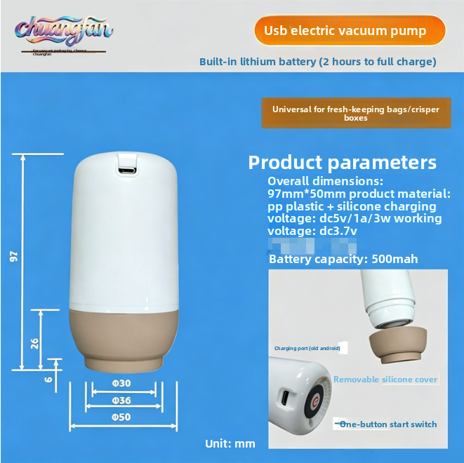Food Vacuum Packaging Bag-With Vacuum Pump