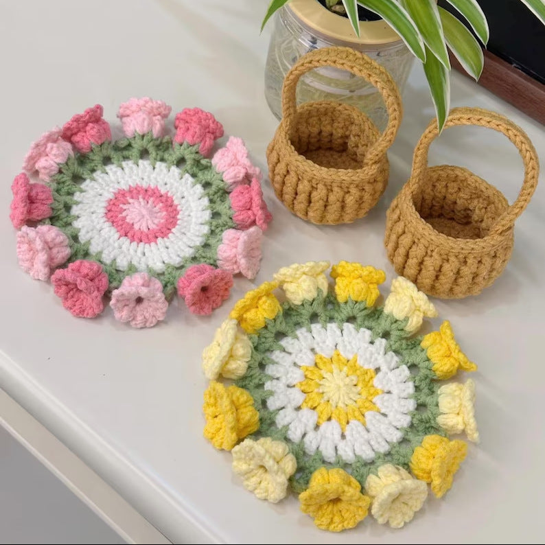Wool Basket Coasters