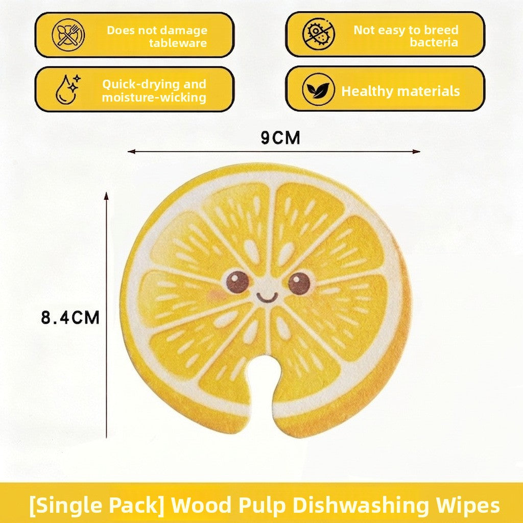Wood Pulp Sponge Cleaning Artifact
