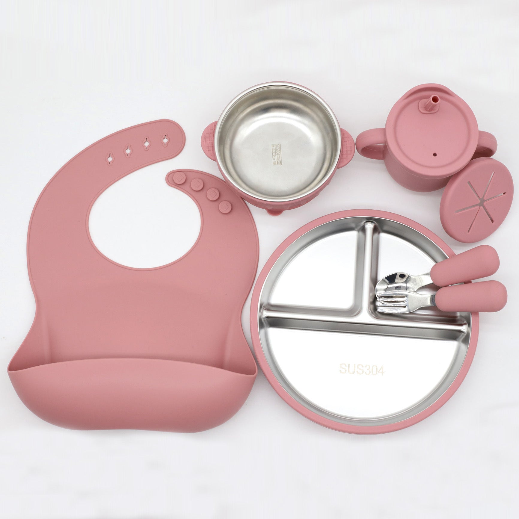 Suction Cup Dinner Plate Bowl Set