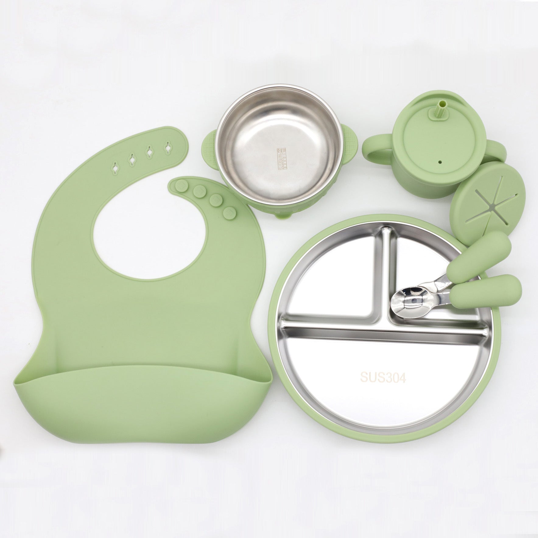 Suction Cup Dinner Plate Bowl Set