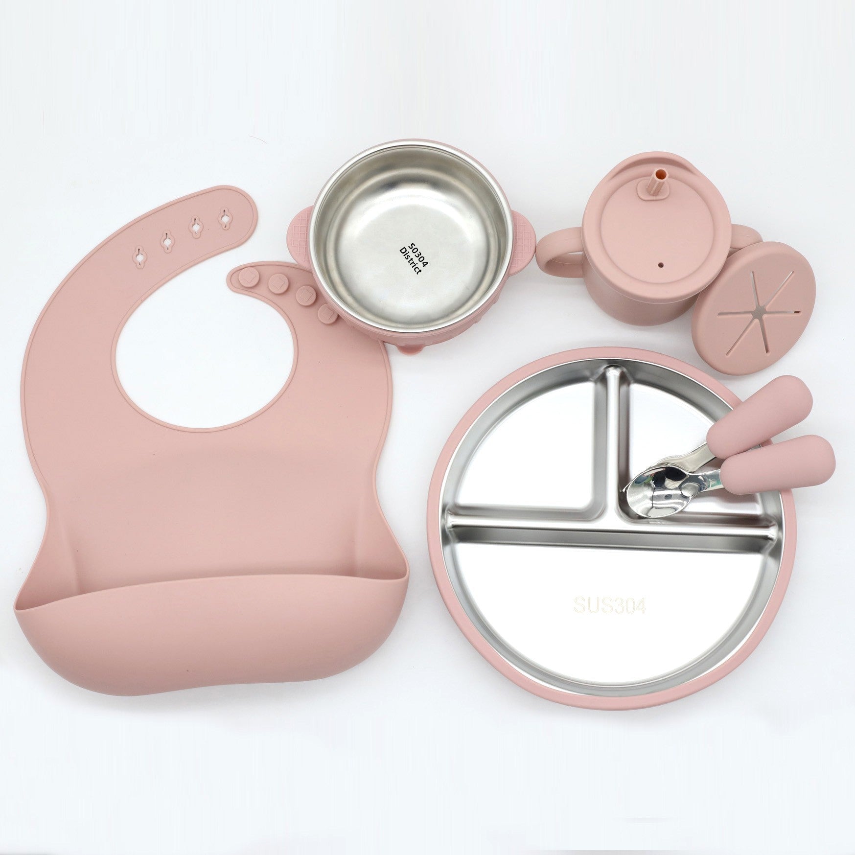 Suction Cup Dinner Plate Bowl Set